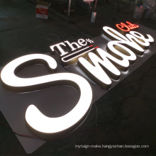 Custom Outdoor Waterproof Acrylic Led Edge Lit Channel Letter Box Sign